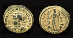 Licinius II, Helmeted Portrait, Rare!